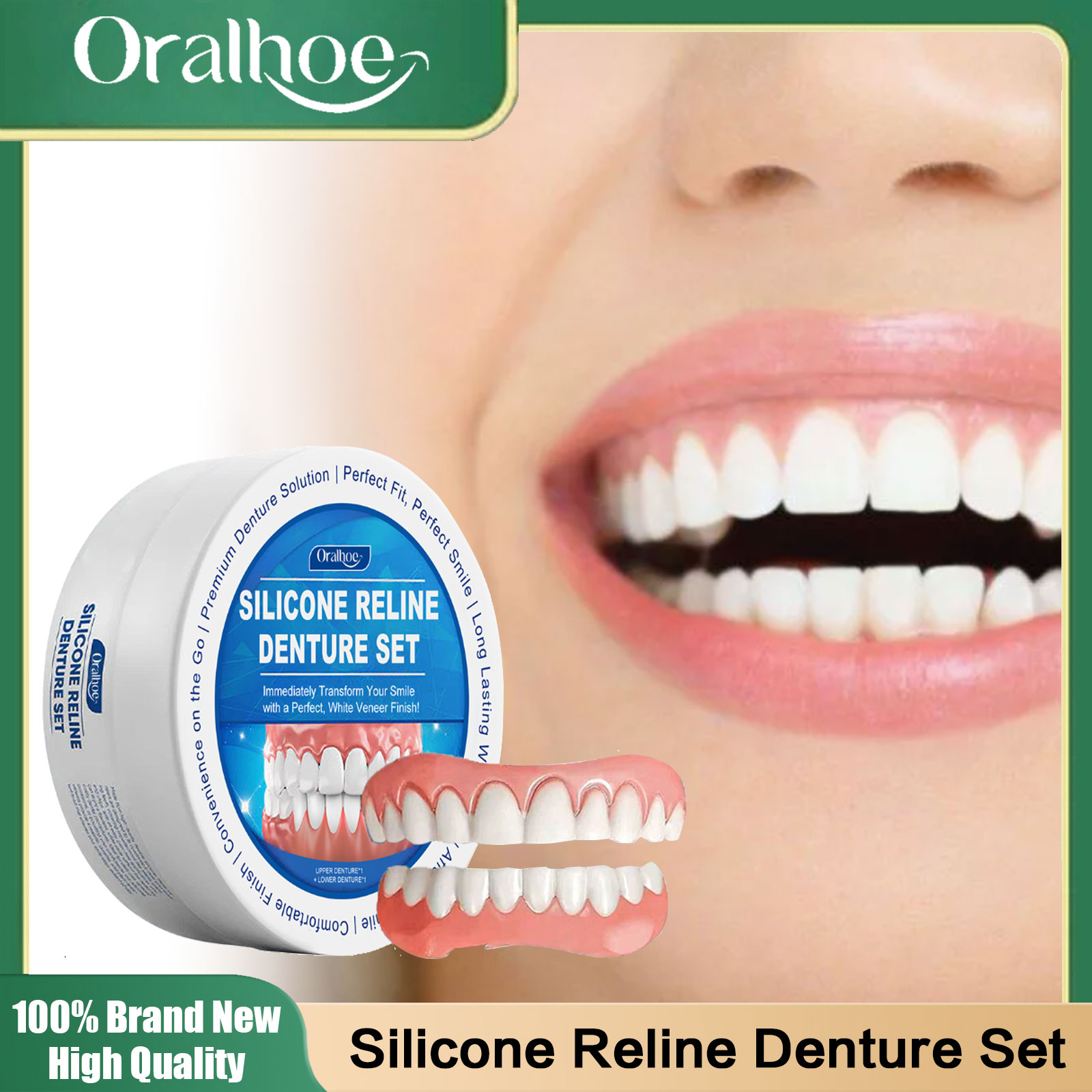 Teeth Whitening Veneers - Protesi Dentali in Silicone Morbido, Faccette
