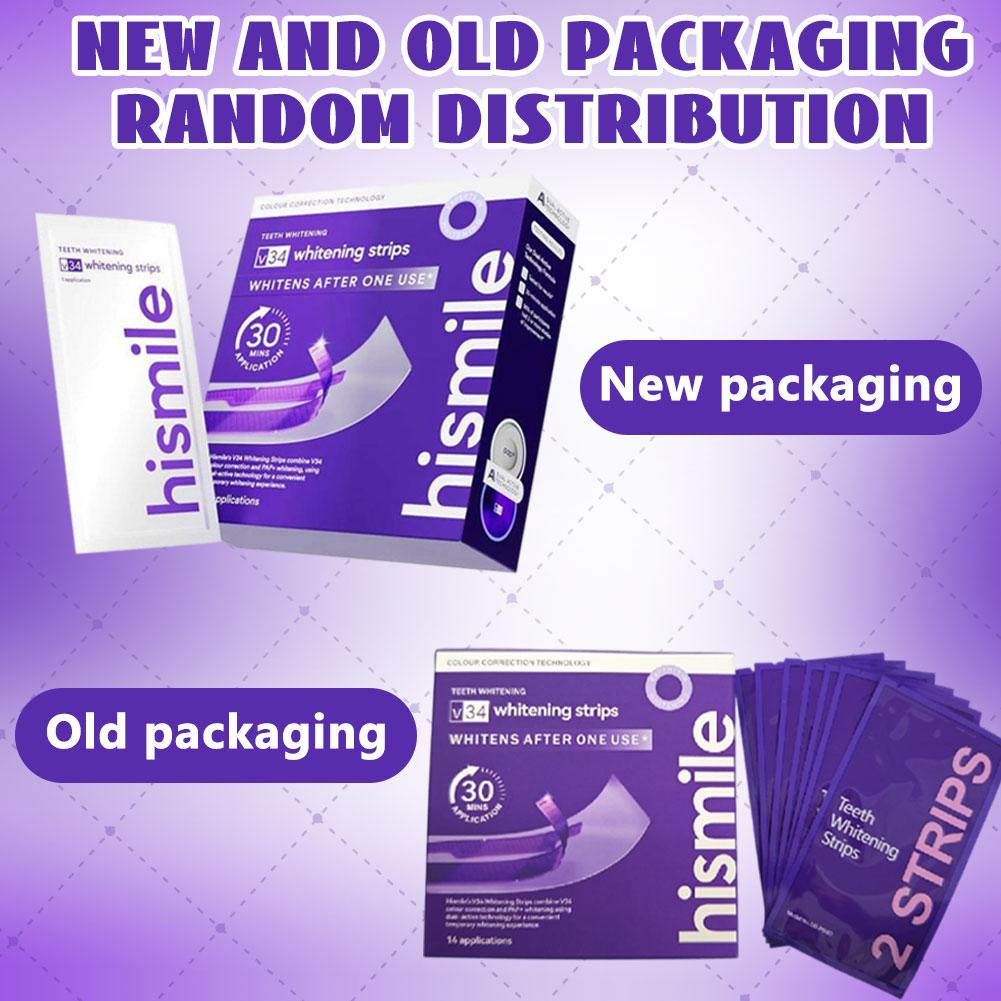 Teeth Whitening Strips - Strisce Sbiancanti per Denti Viola, Ripristinano