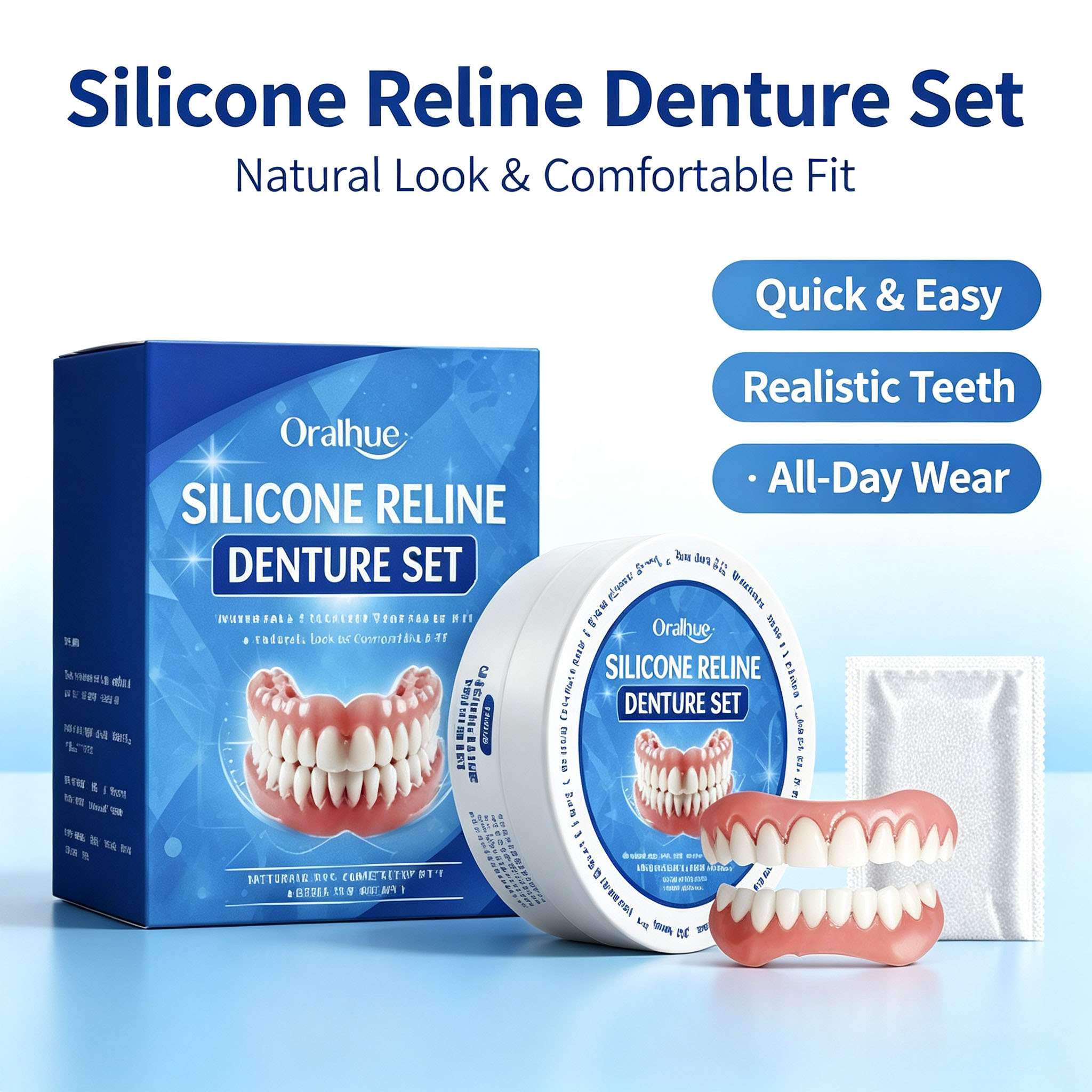 Teeth Whitening Veneers - Dentiere in silicone per chi non