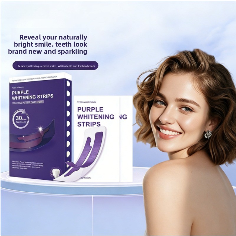 Teeth Whitening Strips - Strisce sbiancanti per denti V34 Purple
