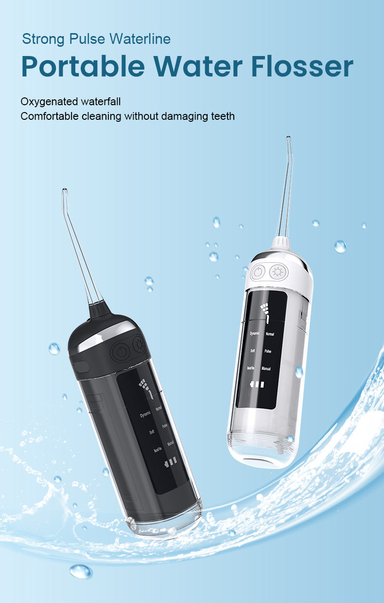 Water Flosser Cordless - Mini Irrigatore Orale Portatile, 6 Modalità