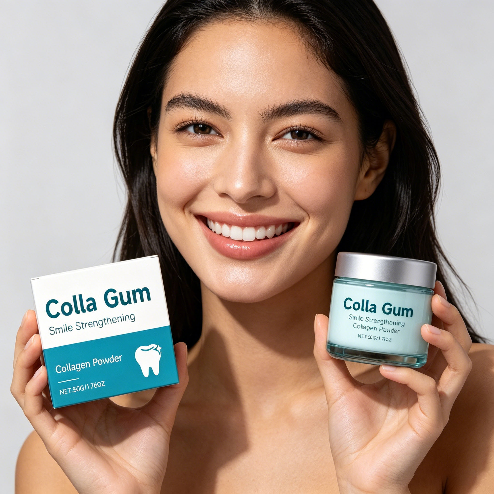 Teeth Whitening Powder - Polvere Dentifricia al Collagene Sbiancante, Rimuove