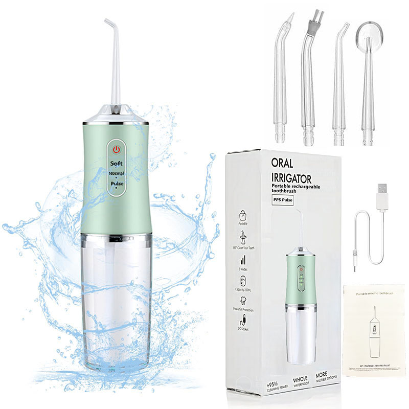 Water Flosser Cordless - Professionale Flossing portatile elettrico 4 ugelli