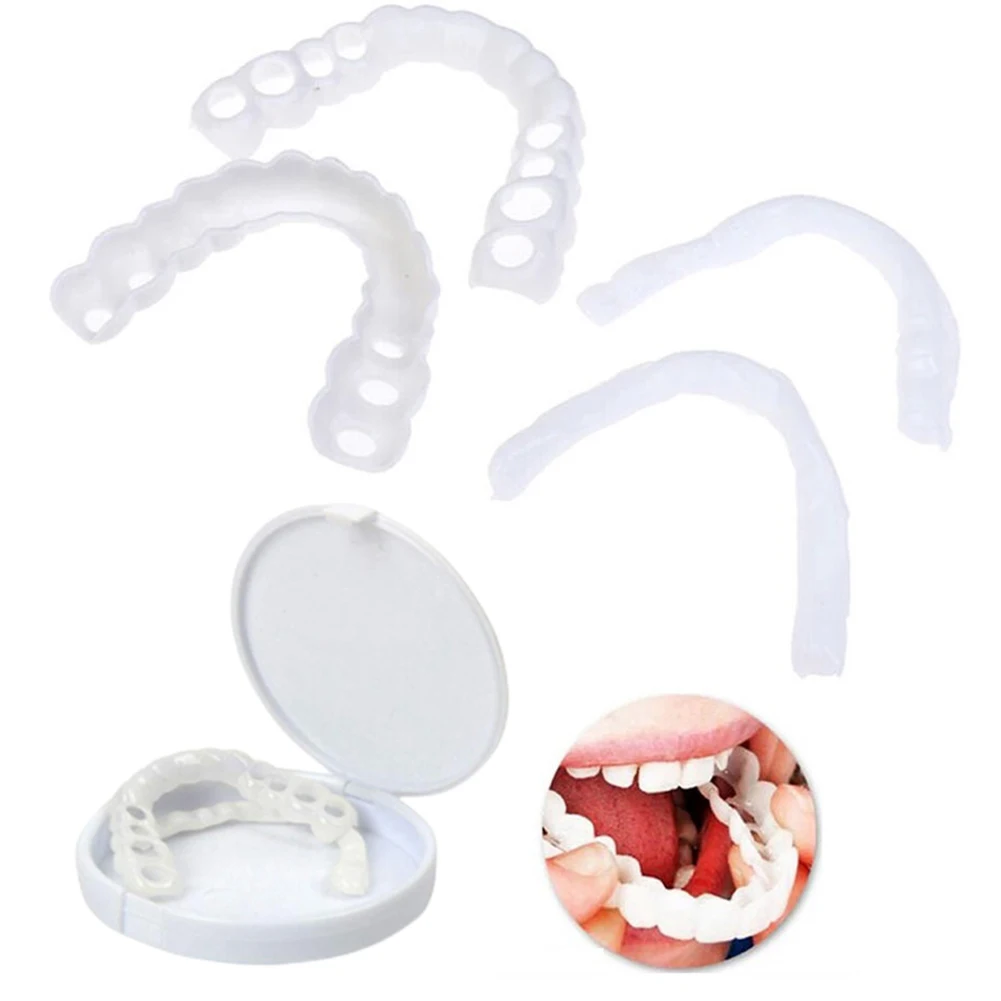 Teeth Whitening Mask - 2 paia dentiere denti dentiera cura
