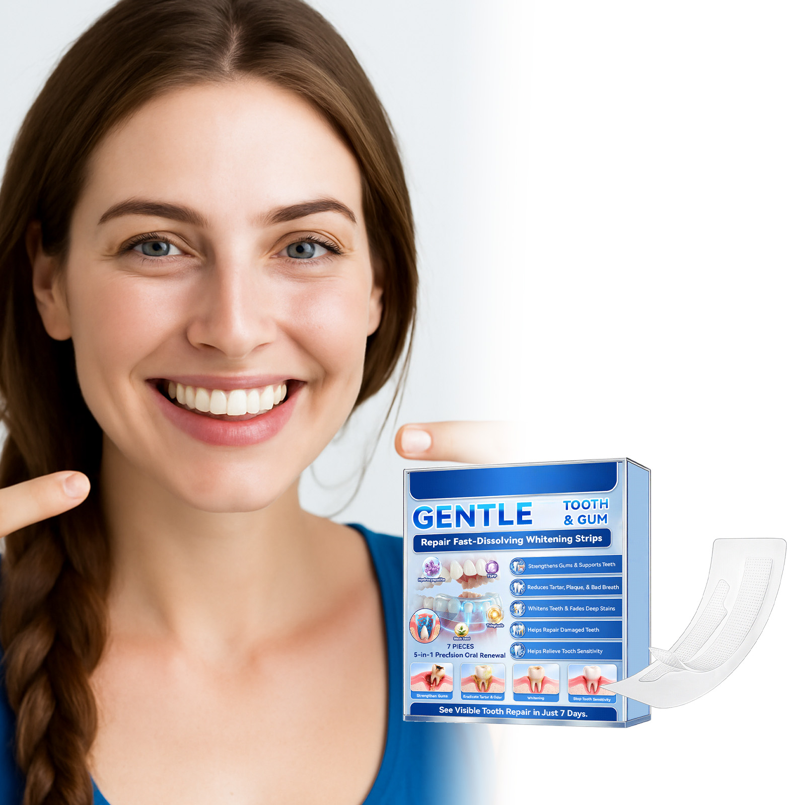 Strisce sbiancanti per denti,  - Teeth Whitening Strips recensione e prezzo